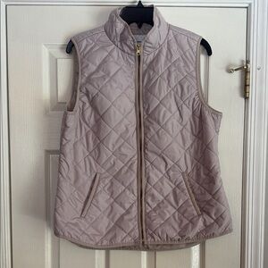 Old Navy Pale Pink Front Zip Puffer Vest